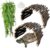 Hamiledyi 3pcs Large Reptile Hides Bearded Dragon Hide Bendable Climbing Bridge Wood Tunnel Tortoise Hut Lizard Hiding Cave for Snake Turtle Gecko Chameleon (15.8″ x 7.9″)