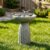 SKYFIRE 24.4″ Pedestal Bird Bath for Outdoor, Geometric Fluted Concrete Birdbath with Tree Trunk Decor, Durable Fibre Reinforced Birdbath for Garden, Patio, Lawn & Backyard