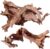 Jorewood Natural Large Aquarium Driftwood for Fish Tanks & Reptile Terrariums – 100% Safe Fish Tank Decorations, 2-Piece 10-14 Inch Unique Twisted Branches Low Tannin, Easy to Sink