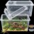 Tlence 2 Pack Critter Keeper, 12.6″x8.7″x6″ Clear Plastic Enclosure Terrarium, Portable Transport Container with Feeding Bowl, Small Hatching Container with Ventilated Lid for Snake, Lizard, Gecko