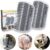 Kingtree Cat Corner Scratcher Self Groomer with Catnip, 2 Pack Softer Cat Face Scratchers Wall Corner Grooming Massage Combs for Long & Short Fur Cats