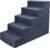 Best Pet Supplies Dog Stairs for Small Dogs & Cats, Foam Pet Steps Portable Ramp for Couch Sofa and High Bed Non-Slip Balanced Indoor Step Support, Paw Safe No Assembly – Dark Gray Linen, 5-Step