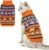 BINGPET Halloween Cat Sweater Ghost Knit Pullover for Small Dogs Cats, M