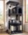 Globlazer Cat Tree Tower with Scratching Post for Indoor Cats, 53inch Tall Plush Multi-Level Cat Climbing Tower Condo House with Large Hammock, Spacious Cat Condo, Big Padded Top Perch, F53, Dark Gray