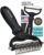 Maxpower Planet Hair Brush – Double Sided Shedding, Dematting Undercoat Rake for Dogs and Cats, Extra Wide Dog Grooming Brush, Reduce Shedding by 95%, Black