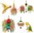 4PCS Bird Parrot Foraging Toys Parakeet Chewing Hanging Toy Shredder Paper Cage Accessories for Small Parrots Parakeets Conures Cockatiels Love Birds Cage Toy (4Pack)
