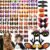 100pcs Halloween Dog Bows,Hair Bows for Doggie Puppy Yorkie for Halloween Grooming Decoration, Small Bowknot Pet Hair Accessories