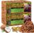 Riare 4 Pack Natural Coconut Chip Substrate for Reptiles- Compressed Coconut Husk Reptiles Bedding, Coco Husk Chip Terrarium Substrate for Snakes, Tortoises, Ball Python, Frogs, Bearded Dragon, Lizard