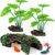 MyLifeUNIT Fish Tank Decor, Silk Aquarium Plants and Hollow Tree Trunk Decor for Betta, Goldfish, Turtle, Reptile Decoration