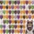 Abbylike 100 Pcs Halloween Dog Bandanas Bulk Cute Dog Paw Prints Pattern