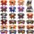22Pcs Halloween Pet Bow Tie Set, Adjustable Halloween Neck Tie with Pumpkin Ghost Bat Decor for Pet Cats and Dogs