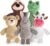 Act boldly 5-Pack Squeaky Dog Toys – Durable Animal-Shaped Plush Chew Toys for Dogs, Handmade Interactive Puppy Toys with Squeaker, Perfect for Reducing Destructive Behavior