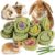 Sofier 12Pcs Timothy Hay Treats Rabbit Toys Bunny Toys Guinea Pig Natural Chews for Teeth Handmade Rabbit Chews and Treats Chinchilla Rat Hamster Gerbil