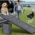 Dog Ramp for Car 63″ Long & 17″ Wide Portable Dog Ramps for Large Dogs with Non-Slip Rug Surface Dog Car Ramp for SUV Car & Truck, Folding Dog Ramp Up to 250LBS