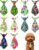 PET Show 10 Pack Hawaiian Dog Ties Neckties XS for Small Dogs