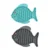 Slow Feeder Cat Bowls, 2 Pack Fish-Shaped Silicone Puzzle Feeders for Healthy Eating and Anxiety Relief – Lick Treat Mat for Do