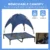 Elevated Dog Bed with Canopy Breathable Cooling Pet Cot Raised Outdoor Indoor Bed for Medium Dogs